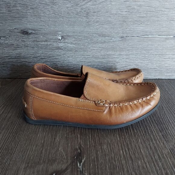 Boys Florsheim “Jasper Jr.” Moc Toe Venetian Loafer, Size 4 - Picture 1 of 9